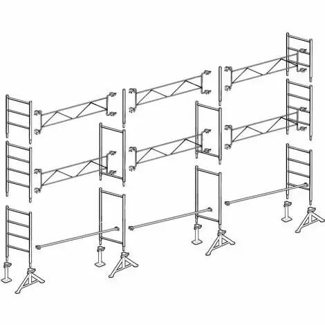 Échafaudage Altrad 49 Maçon 60 M² 1 Échafaudage Altrad 49 Maçon 60 M²