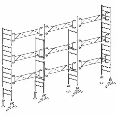 Échafaudage Altrad 49 Maçon 70 M² 1 Échafaudage Altrad 49 Maçon 70 M²