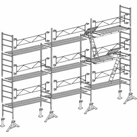 Échafaudage Altrad 49 Maçon 70 M² 1 Échafaudage Altrad 49 Maçon 70 M²