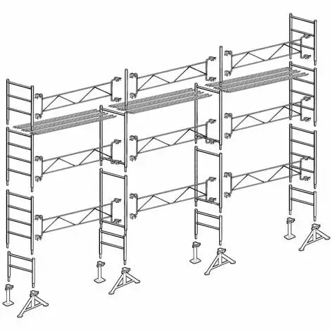 Échafaudage Altrad 49 Maçon 70 M² 1 Échafaudage Altrad 49 Maçon 70 M²
