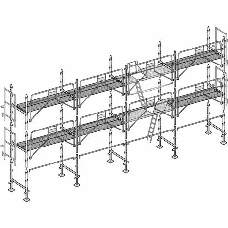 Échafaudage Altrad Façadier 78 M² 1 Échafaudage Altrad Façadier 78 M²