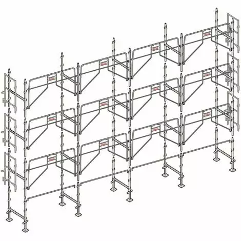 Échafaudage Altrad Façadier 104 M² 1 Échafaudage Altrad Façadier 104 M²