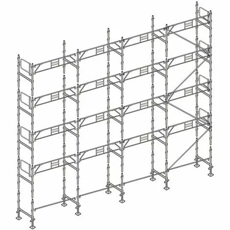 Échafaudage Altrad Façadier 130 M² 1 Échafaudage Altrad Façadier 130 M²